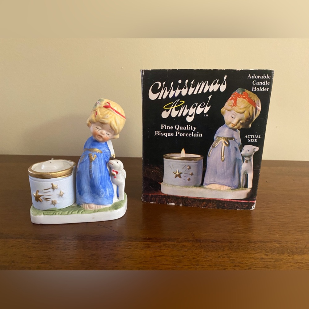 Vintage Jasco Christmas Luvkins Angel with Lamb
